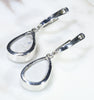 Silver Opal Higgie Earrings Rear View