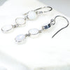 Coober Pedy White Opal Silver Earring (7.5mm x 5.5mm) Code -SE478
