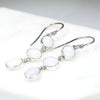 Coober Pedy White Opal Silver Earring (7.5mm x 5.5mm) Code -SE478