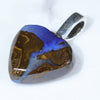 Silver Solid Opal Pendant Rear View