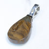Silver Solid Opal Pendant Rear View