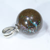 Silver Opal Ball Pendant Rear view
