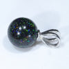 Silver Opal Pendant Side View