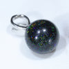 Australian Sandstone Opal Matrix Silver Pendant with Silver Chain (9.5mm x 9.5mm) Code - SB41
