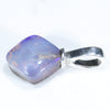 Silver Opal Pendant Side View