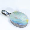 Silver Opal Pendant Side View