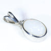 Silver Opal Pendant Side View