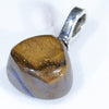Silver Solid Opal Pendant Rear View