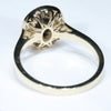 Gold Solid Opal Ring Rear View