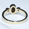 Gold Solid Opal Ring Rear View