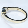Gold Opal Ring Side View