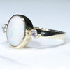 Gold Opal Ring Side View