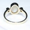Coober Pedy White Opal and Diamond Gold Ring - Size 8.25 US Code EJ72