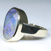 Large Australian Boulder Opal Gold Ring - Size  9 US Code EJ66
