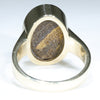 Gold Solid Opal Ring Rear View
