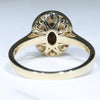 Gold Solid Opal Ring Rear View