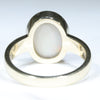 Gold Solid Opal Ring Rear view