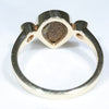 Gold Solid Opal Ring Rear View
