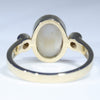 Gold Solid Opal Ring Rear view