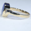 Gold Opal Ring Side View