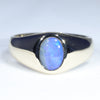 Natural Boulder Opal Mens Gold Ring - Size 9 US Code GM001