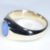 Natural Boulder Opal Mens Gold Ring - Size 9 US Code GM001