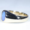 Natural Boulder Opal Mens Gold Ring - Size 9 US Code GM001