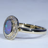 Gold Opal Ring Side View