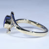 Gold Opal Ring Side View
