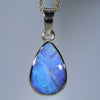 Natural Australian Boulder Opal Gold Pendant
