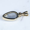 Gold Solid Opal Pendant Rear View