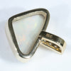 Solid Opal Gold Pendant Rear View