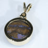 Solid Opal Gold Pendant Rear View