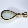 Coober Pedy Crystal Opal and Diamond Gold Pendant (11mm x 8.5mm) Code -ESP68