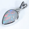 14k White Gold - Solid Opal - Natural Diamond