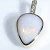 Gold Opal Pendant Top View