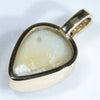 Solid Opal Gold Pendant Rear View