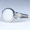 Sterling Silver  - Solid White Opal