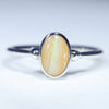 Natural Australian Boulder Opal Silver ring