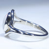Silver Opal Ring Side View