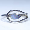 Natural Australian Boulder Opal Silver ring
