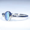 Sterling Silver- Solid Boulder Opal - Natural Diamonds