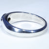 Natural Boulder Opal Mens Silver Ring - Size 10.5 Code SM123