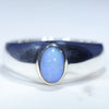 Natural Boulder Opal Mens Silver Ring - Size 11 Code SM124