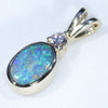 Opal Gold Pendant Side View