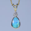 opal gold pendant