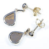 Solid Opal Earrings Rear View