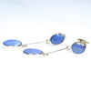 Gold Opal Earrings Side View