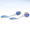 Natural Australian Boulder Opal Gold Earrings (9 x 6.5mm) Code GE107