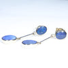Natural Australian Boulder Opal Gold Earrings (9 x 6.5mm) Code GE107